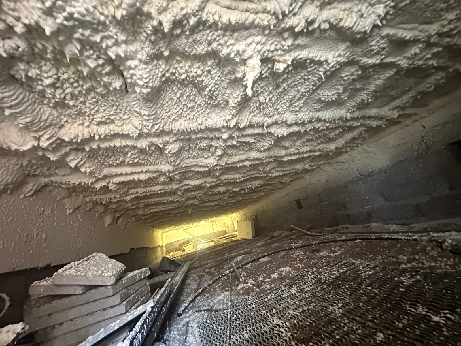 Färdig sprutisolering i krypgrund